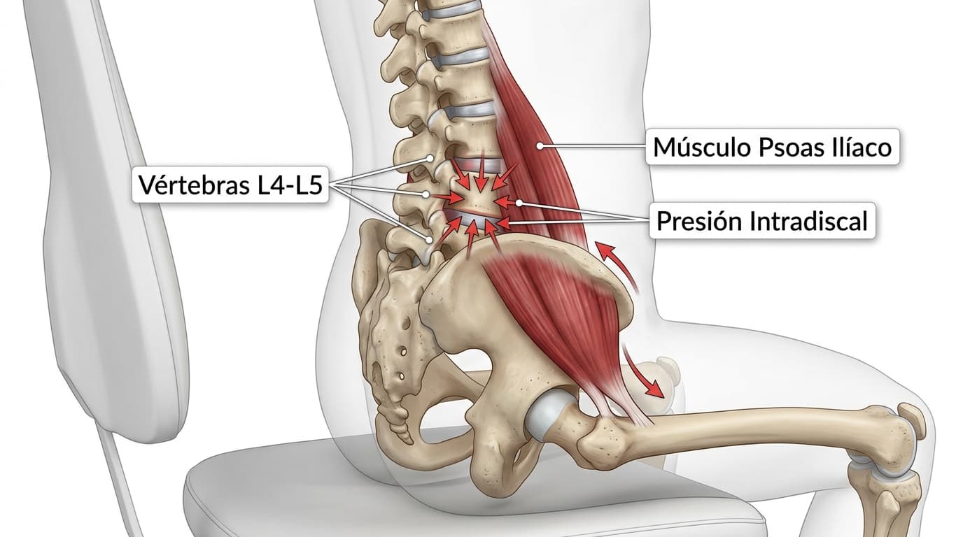 Anatomía de la descompresión lumbar y liberación del psoas
