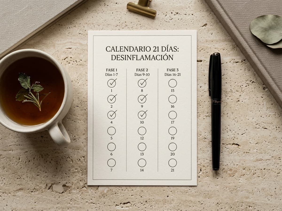 Calendario 21 Días Imprimible para el Refrigerador